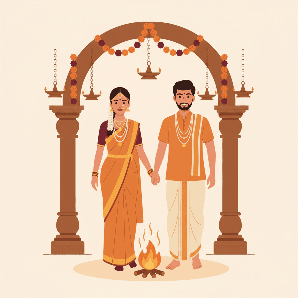 Sapthapadi ceremony